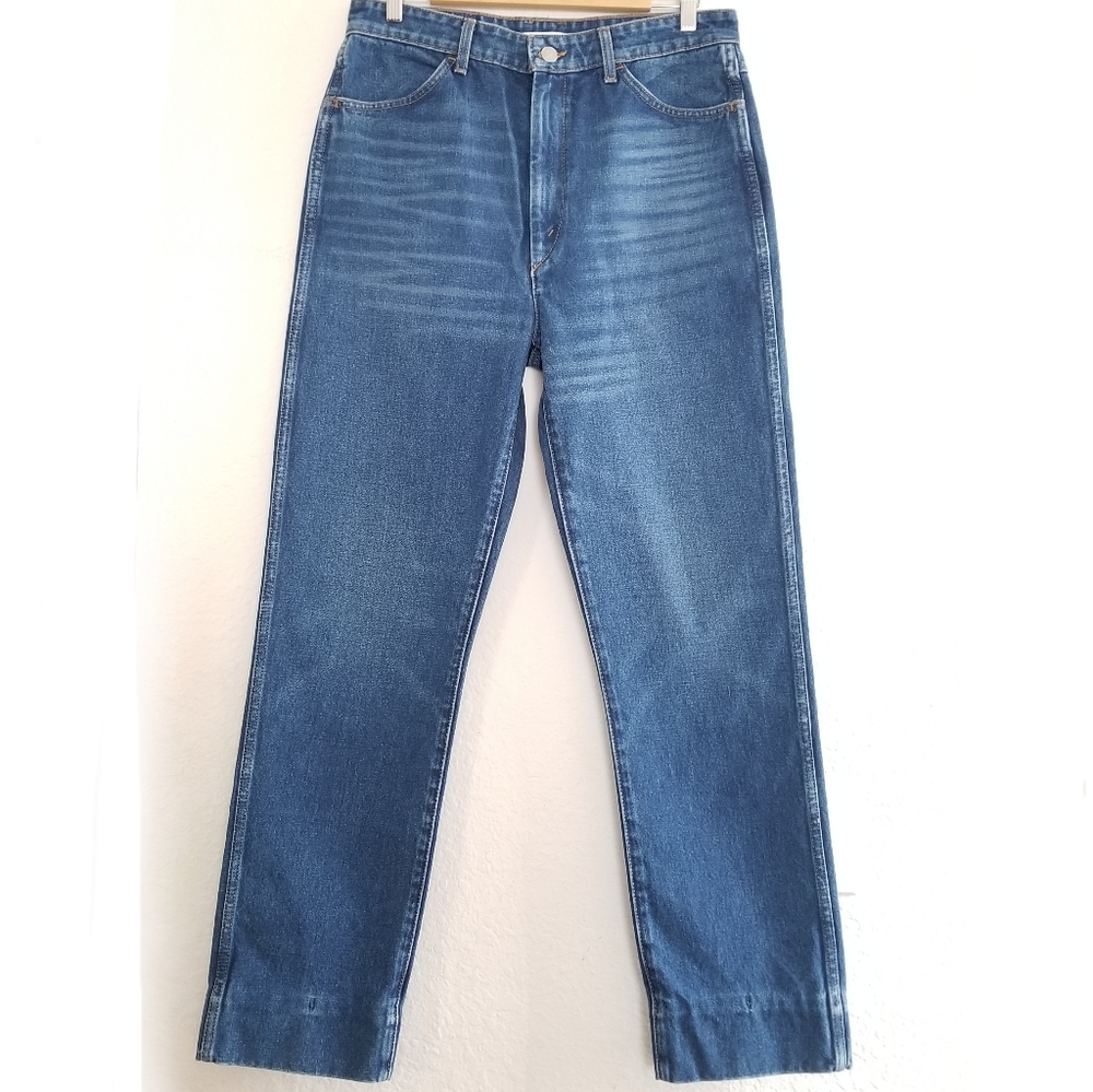 RE/DONE Classic 70's Cigarette Jeans Size 31 Mid Wash Blue - Picture 5 of 13